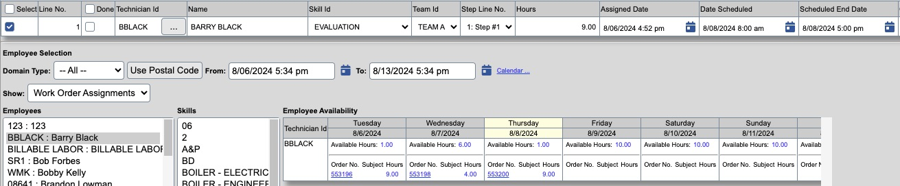 Schedule Screenshot Scheduling & Dispatch Software